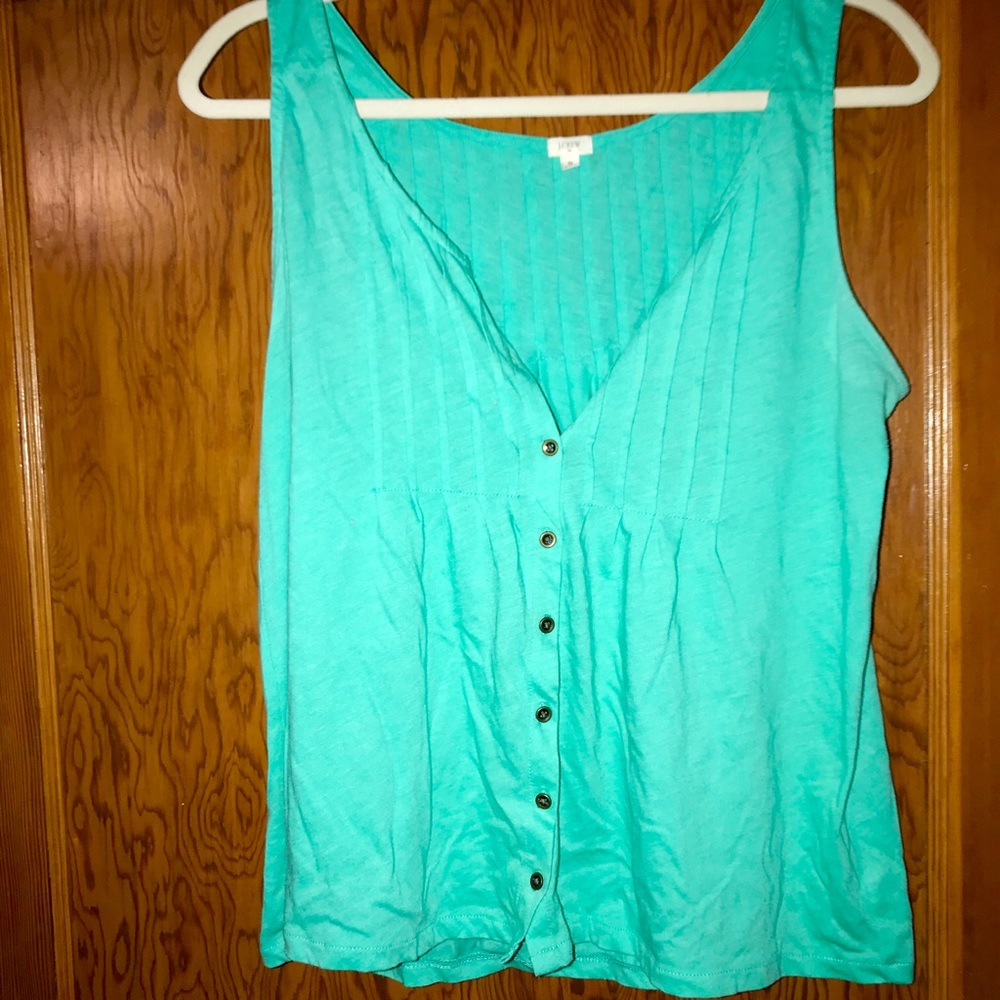 J Crew Button-Front Tank